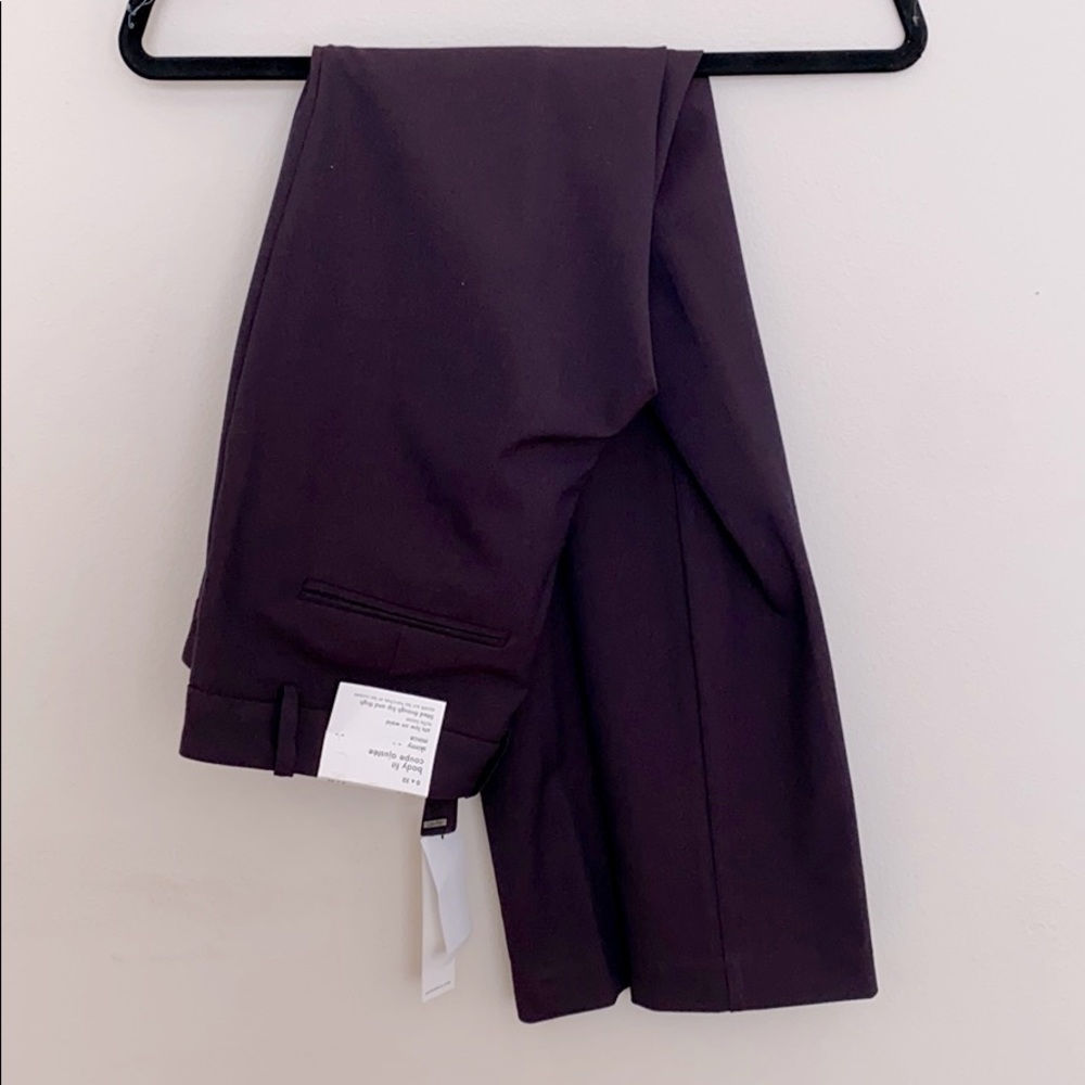 Calvin Klein eggplant boot cut pants